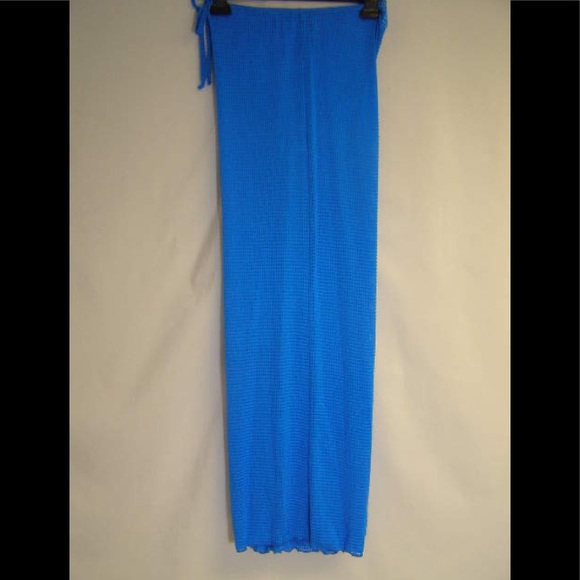 M or large blue pants mesh cover-up beachwear - Picture 2 of 3